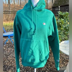 Green Champion Hoodie Small